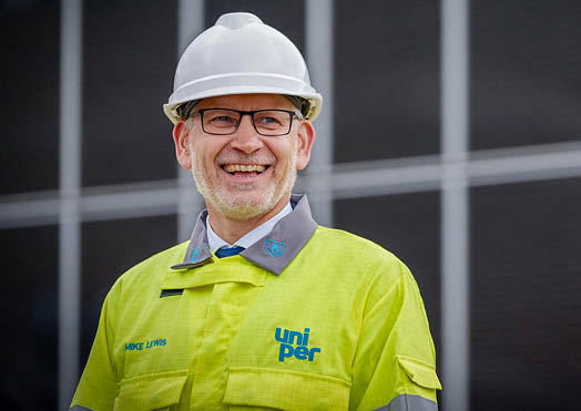 (Photo shoot 0524-059) Uniper CEO Michael Lewis on site at Ratcliffe Power station in Nottinghamshire.
