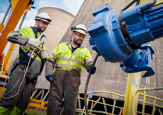 (Photo shoot 0424-026) Ratcliffe on Soar Power Station Turbine Team at the Uniper site in Nottinghamshire. 16/04/2024