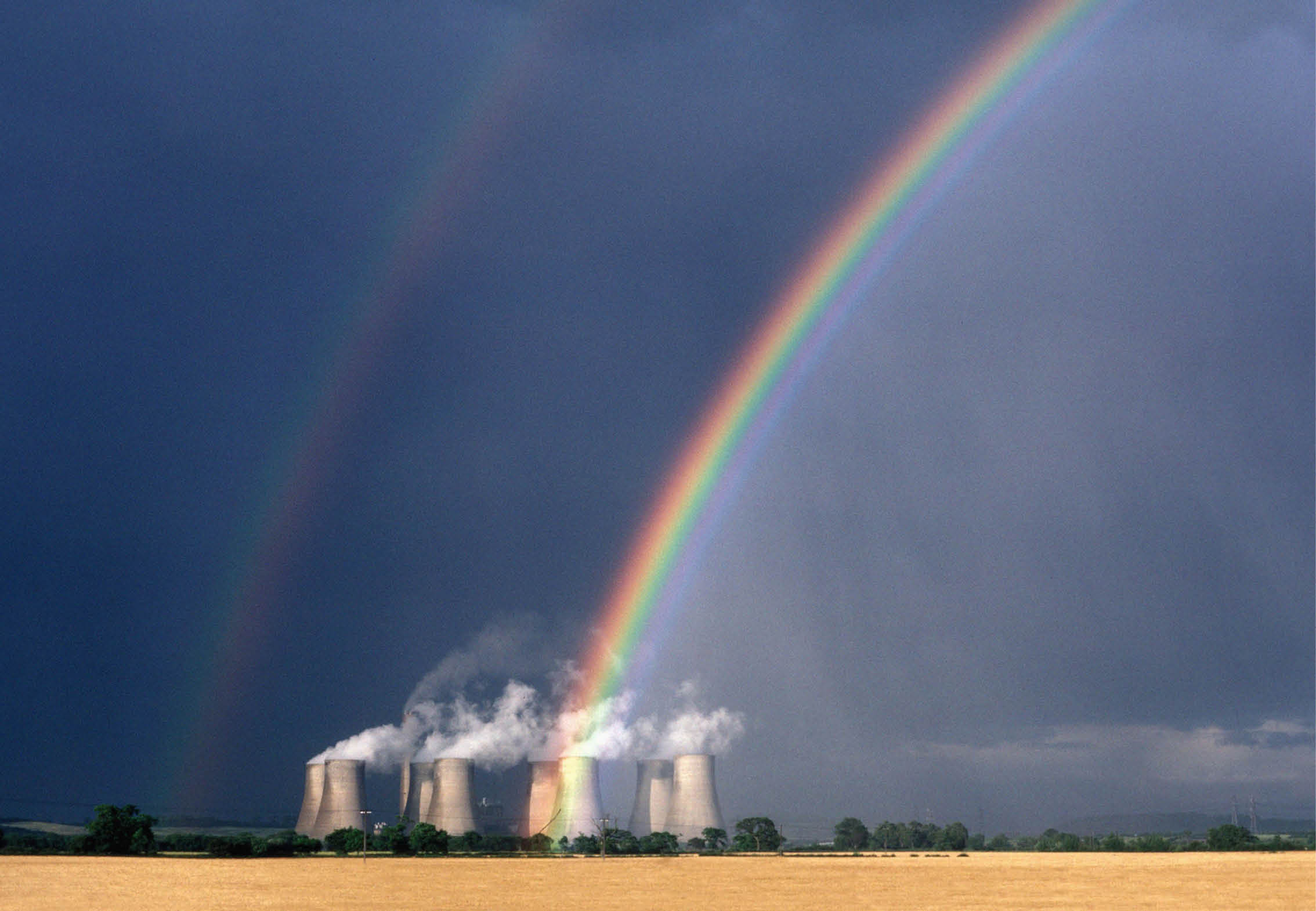Rainbow over Ratcliffe power station.