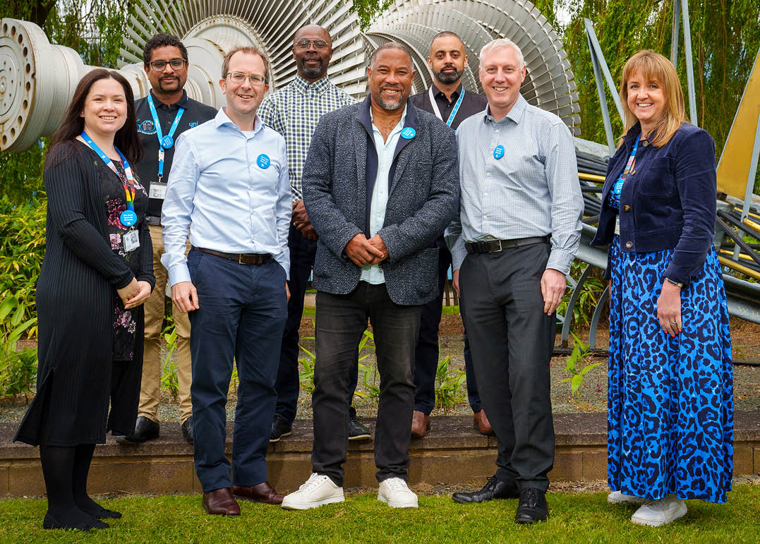 (Photo shoot 0624-022) Ratcliffe Power Station visit 13.06.2024 Ex England Footballer John Barnes visits the Power Station to give a talk to colleageues