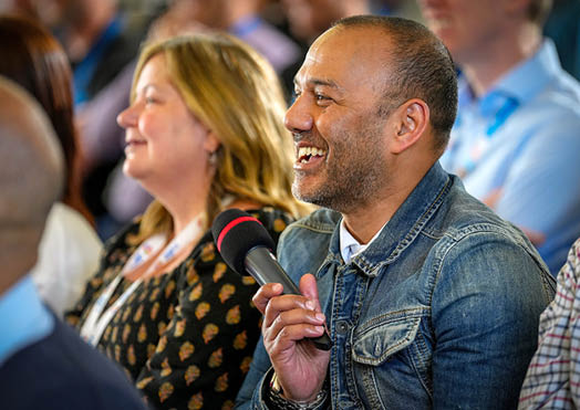 (Photo shoot 0624-022) Ratcliffe Power Station visit 13.06.2024 Ex England Footballer John Barnes visits the Power Station to give a talk to colleageues