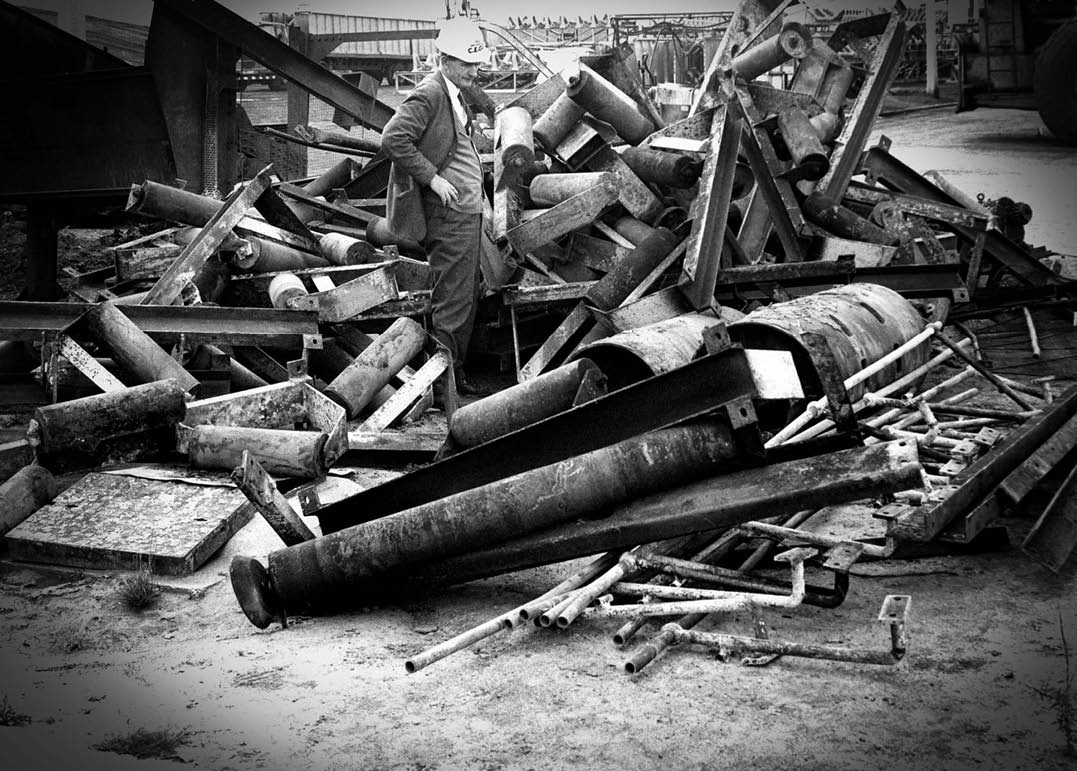 Fire damage to coal plant.