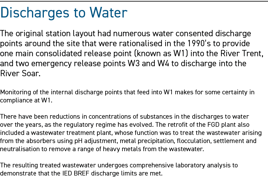 Discharges to Water The original station layout had numerous water consented discharge points around the site that we...