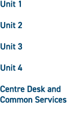Unit 1 Unit 2 Unit 3 Unit 4 Centre Desk and Common Services